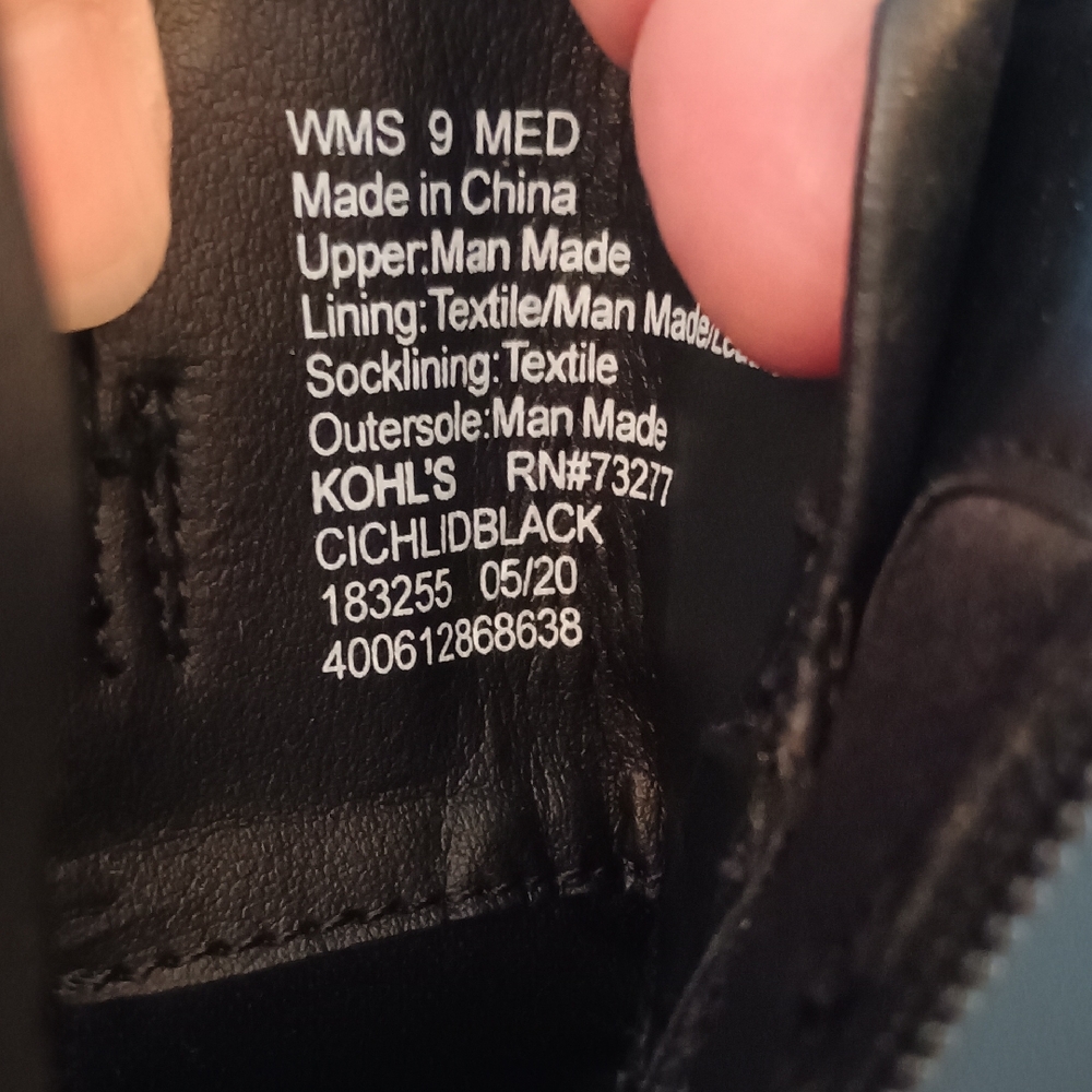 Kohl's Black Man-Made Shoes